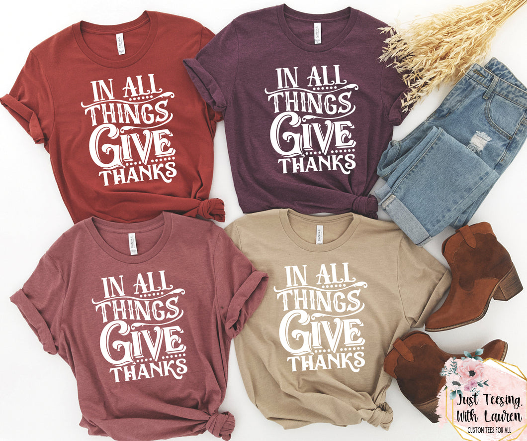 In All Things Give Thanks- Adult