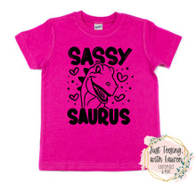 Load image into Gallery viewer, Sassy Saurus- Toddler/Youth
