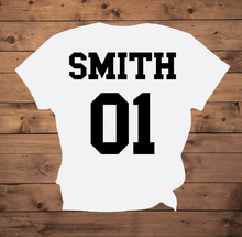 Load image into Gallery viewer, Player Personalization- Last Name &amp; Team Number
