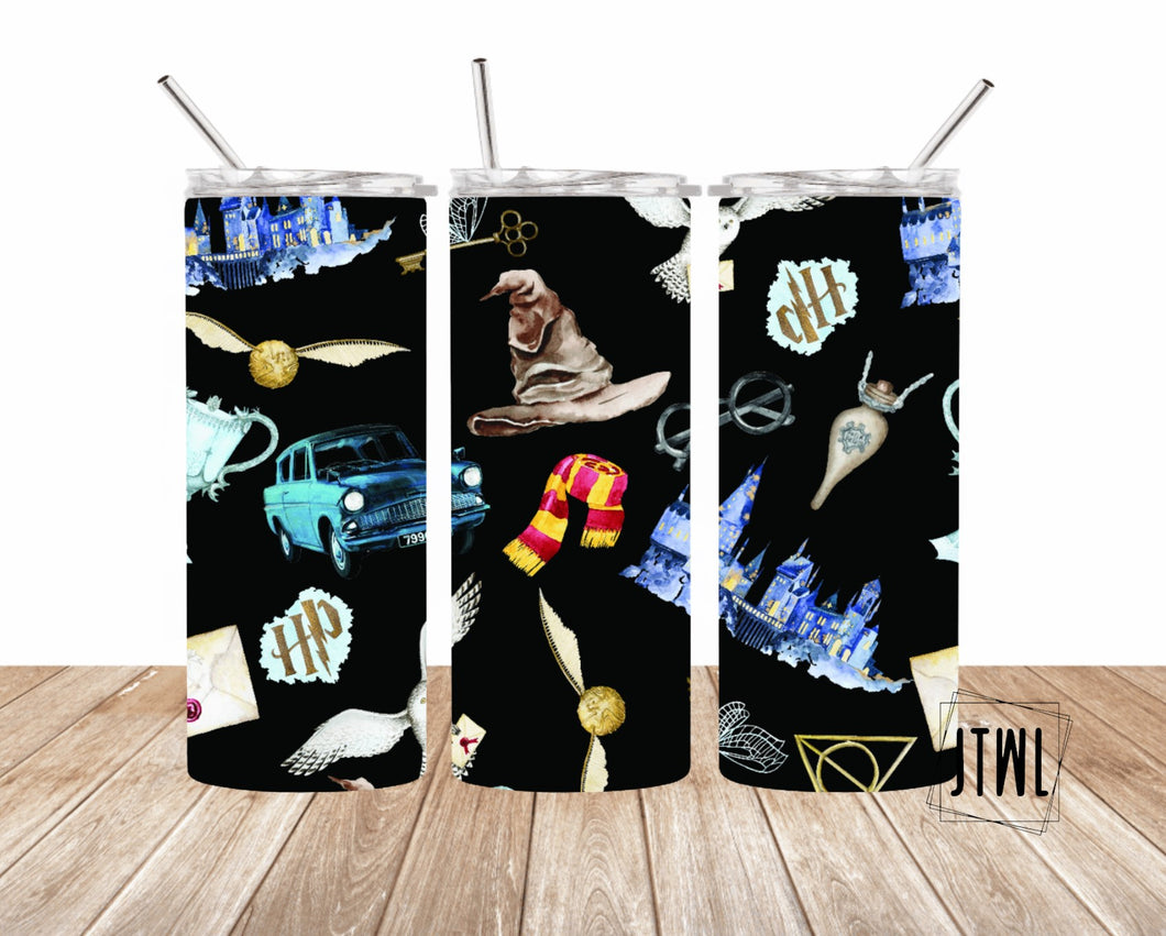 HP Black 20 oz Tumbler