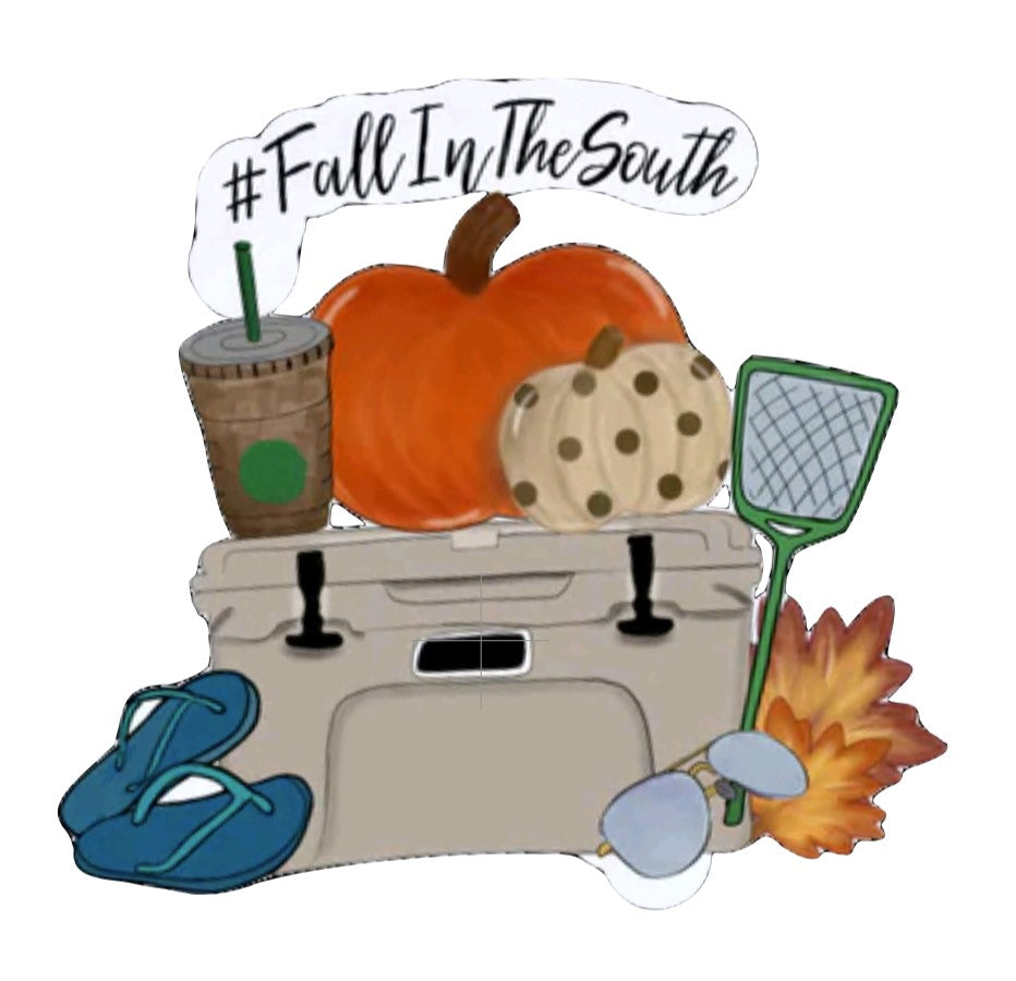 Fall In The South Vinyl Sticker Decal