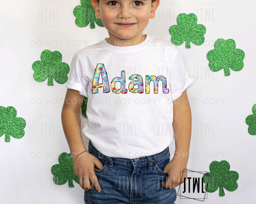 Lucky Charms Name- All Sizes