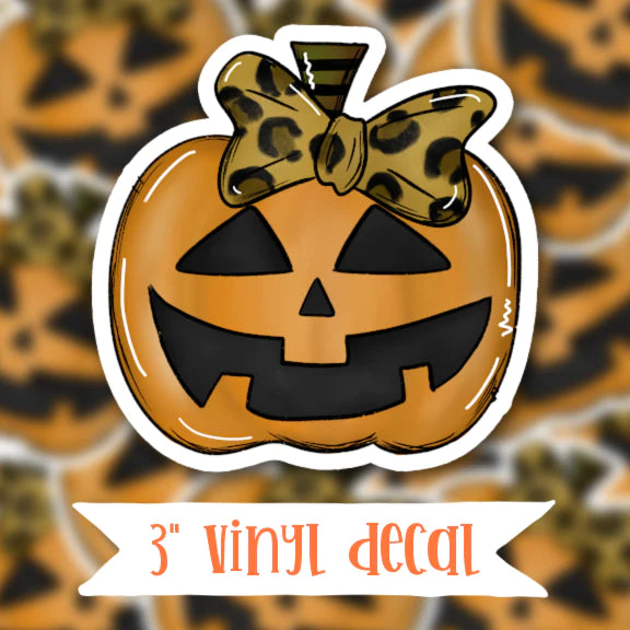 Pretty Pumpkin Vinyl Sticker Decal