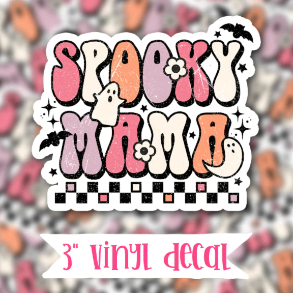 Spooky Mama Vinyl Sticker Decal