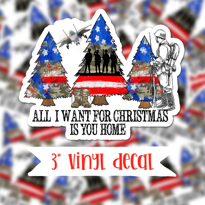 All I Want For Christmas Is You Home Vinyl Sticker Decal