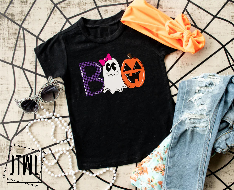 Boo With Bow- Toddler/Youth