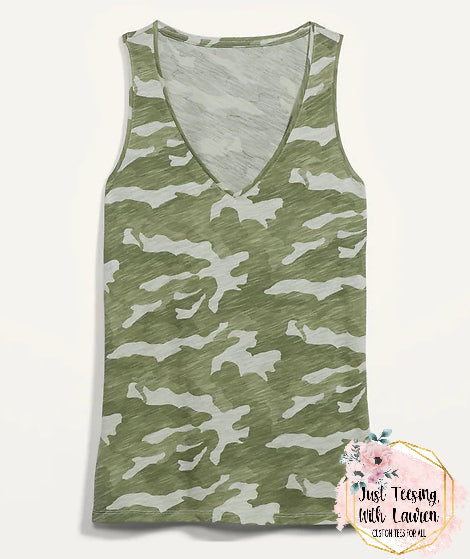 UPGRADE YOUR GARMENT- Slub-Knit V-Neck Tank Top for Women
