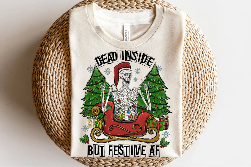 Dead Inside But Festive AF- DTF- Adult