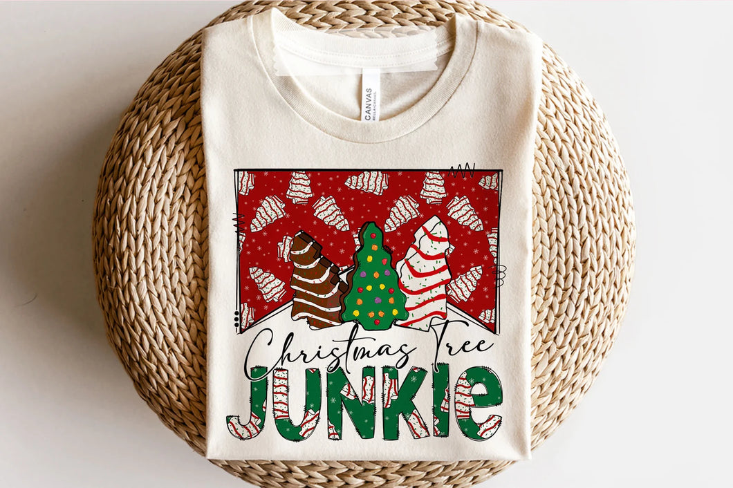 Christmas Tree Junkie DTF- Adult