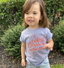 Load image into Gallery viewer, Cutest Pumpkin In The  Patch; Orange Print- Toddler
