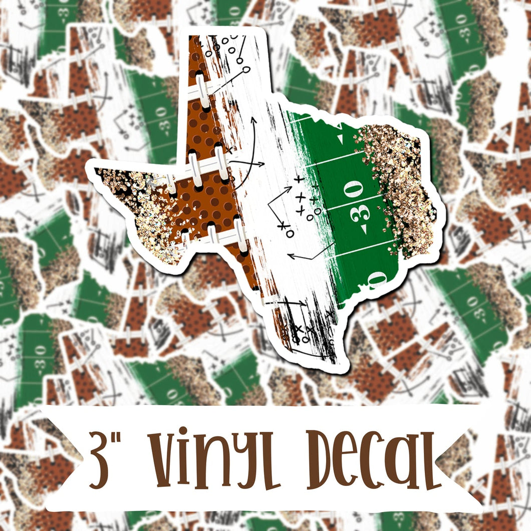 Texas Football Vinyl Sticker Decal
